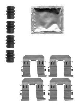 HELLA PAGID 8dz355205271 -  Комплектующие, колодки дискового тормоза